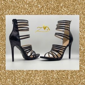 Women’s Strappy Open Toe Single Sole High Heels